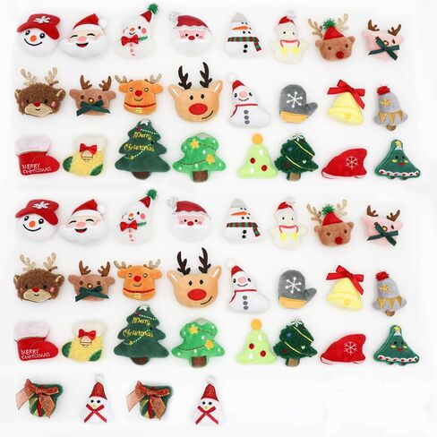 52 Pack Christmas Plushies，Christmas Tree Decorations，Christmas Small Stuffed Animals，Mini Stuffed Animals Bulk，Mini 2025 for Grandkids Teens Women Men in Saudi Arabia