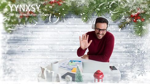 YYNXSY 8X6FT Christmas Theme Background Photography Background Holiday Wood Plank Snowflake Background Wooden Floor Christmas eve Background Home Room Decoration Background Christmas Eve YY-3504 in Saudi Arabia