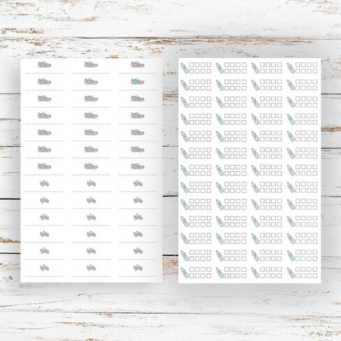 Workout Stickers Set - 576 Removable Waterproof Fitness Planner Stickers for Exercise Tracking, Motivation, and Goal Setting in Saudi Arabia