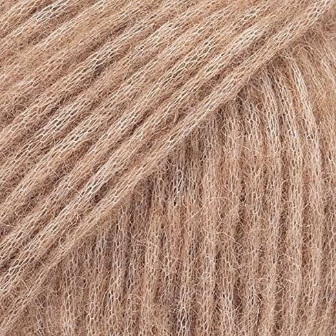 Baby Alpaca and Merino Wool Yarn, 4 Medium, Worsted, Aran, Drops Air, 1.8 Ounce 164 Yards (35 Clay) in Saudi Arabia