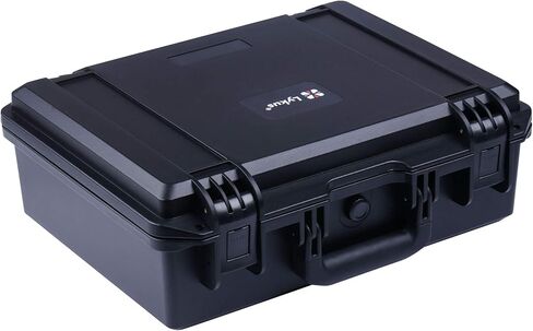 Lykus HC-2510 Waterproof Hard Case with Foam, Interior Size 9.8x7.5x3.7 inch, Suitable for Osmo Pocket/Action/Mobile, GoPro, Coins, Small Electronics and More in Saudi Arabia