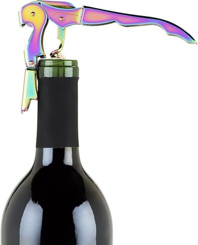 Blush Winged Corkscrew, Iridescent Bottle Opener, Cork Remover, Rainbow Wine Gift Accessory, Mirage, Set of 1 in Saudi Arabia