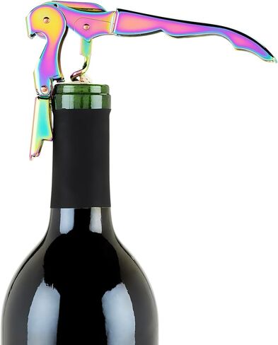 Blush Winged Corkscrew, Iridescent Bottle Opener, Cork Remover, Rainbow Wine Gift Accessory, Mirage, Set of 1 in Saudi Arabia