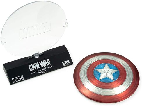 Marvel Civil War Collectibles Captain America Die Cast Shield Replica, 1:6 Scale Replica (4 inches) in Saudi Arabia