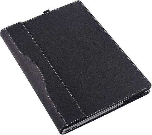 غطاء حافظة كمبيوتر محمول لجهاز Lenovo ThinkPad E16 Gen 1 2023 16 بوصة [Do Check Model] حقيبة كمبيوتر محمولة واقية من جلد البولي يوريثان مع ملحقات حامل القلم (أسود) in Saudi Arabia