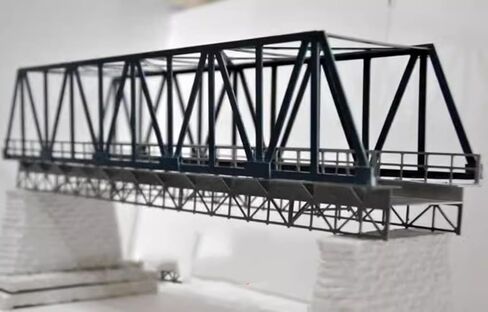 1:87 HO مقياس قطار مشهد السكك الحديدية تزيين جسر السكك الحديدية المنحني/المستقيم T34 نموذج الرصيف (7 سنتيمتر الرصيف الأحادي T34) in Saudi Arabia