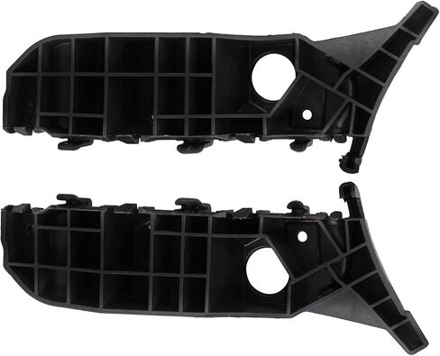 Front Bumper Brackets Assembly Compatible with 2019 2020 Santa Fe | Textured Black Right Left 2pcs | Replaces Part Number 86551-S1000 865512-S1000 Aftermarket | by Automoded in Saudi Arabia
