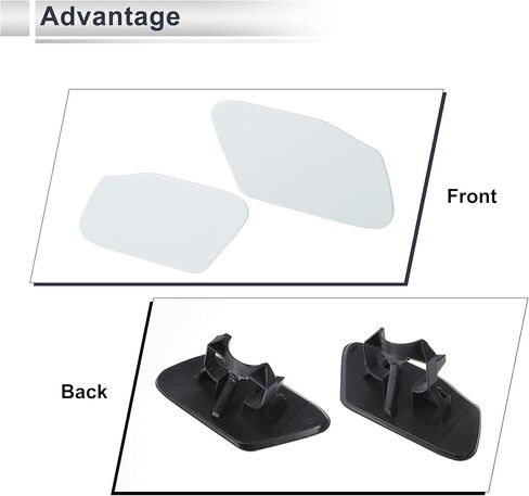 Front Left Right Side Bumper Headlight Washer Nozzle Cover Cap Bumper Trim Nozzle Cover 51117338568 for BMW X3 2015-2017 Unpainted 1 Pair in Saudi Arabia