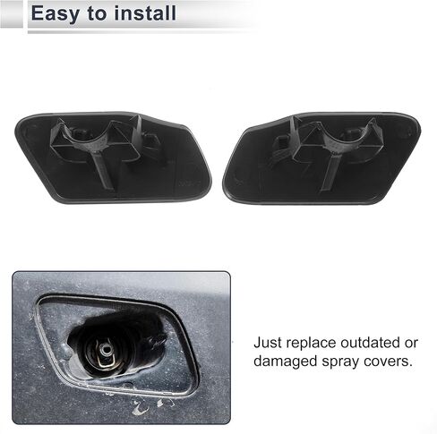 Front Left Right Side Bumper Headlight Washer Nozzle Cover Cap Bumper Trim Nozzle Cover 51117338568 for BMW X3 2015-2017 Unpainted 1 Pair in Saudi Arabia