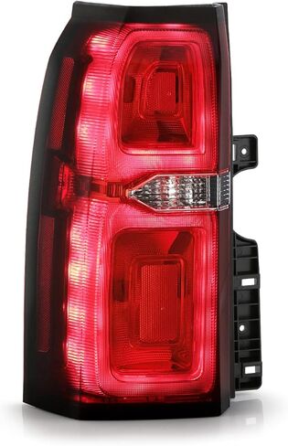 AKKON - يناسب 2015-2020 تشيفي سوبربان تاهو بيك اب LED تشغيل الكروم الأحمر الذيل ضوء مصباح مكبح الركاب الخارجي الحق في الاستبدال in Kuwait