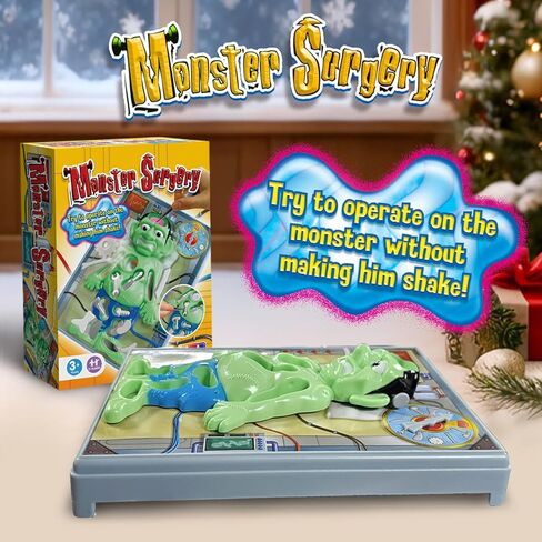 Operated Monster Board Game for Kids Ages 3-8-12 Years Old with Tweezers and Fun Game Pieces, Classic Education Board Game for Single or 2 Player, Popular Gifts for Kids in Saudi Arabia