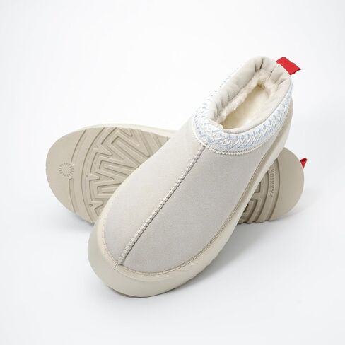 Women's Platform Slippers Winter Mini Boots Anti-Slip Suede Slip on Women Sneakers Fur Lined House Slippers for Indoor Outdoor in Saudi Arabia