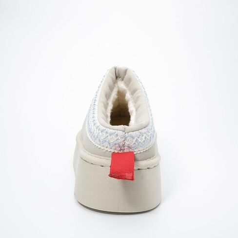 Women's Platform Slippers Winter Mini Boots Anti-Slip Suede Slip on Women Sneakers Fur Lined House Slippers for Indoor Outdoor in Saudi Arabia