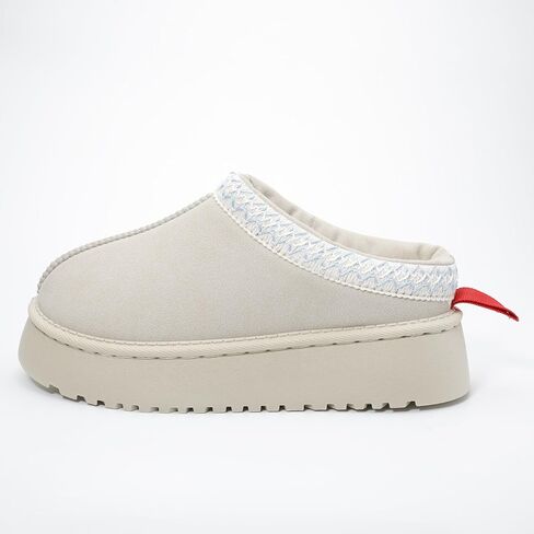 Women's Platform Slippers Winter Mini Boots Anti-Slip Suede Slip on Women Sneakers Fur Lined House Slippers for Indoor Outdoor in Saudi Arabia
