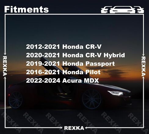 Rexka 10pcs Wheel Arch Garnish Fender Molding Retainer Clips for Honda 91514-T0A-A01 CR-V Passport Pilot - Honda Fender Moulding Push-Type Retainer 91514T0AA01 in Saudi Arabia