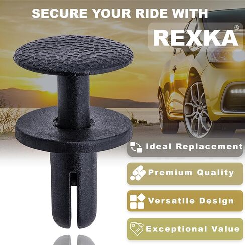Rexka 10pcs Wheel Arch Garnish Fender Molding Retainer Clips for Honda 91514-T0A-A01 CR-V Passport Pilot - Honda Fender Moulding Push-Type Retainer 91514T0AA01 in Saudi Arabia