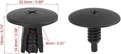 X AUTOHAUX 7 Pcs Car Plastic Retainer Clips Deflector Panel Trim Clip for VW Golf MK3 98-12 in Saudi Arabia