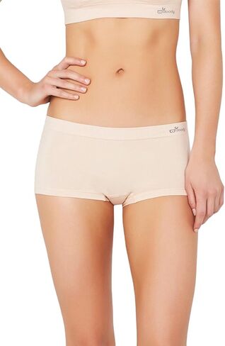 Boody Women's Boyleg Brief Underwear Boy Shorts, Seamless Comfort Panties for Women, Low Rise & Full Coverage, Bamboo Viscose in Kuwait