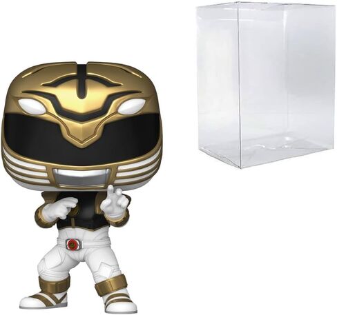 POP Movies: Mighty Morphin Power Rangers: The Movie - White Ranger #1780 Funko Vinyl Figure (Bundled with Compatible Box Protector Case), Multicolor, 3.75 inches in Saudi Arabia