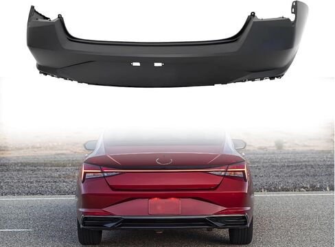 Complete Front Bumper Cover Kit Compatible with 2017-2018 Hyundai LE SE Korea Built, Replace OEM 86510-F3000,86591-F3000,86350-F3000,86350-F3100 in Kuwait