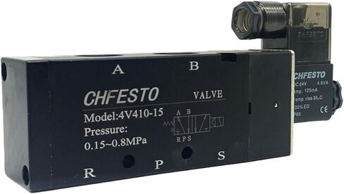 4V410-15 Solenoid Valves 2 Position 5 Port 1/2" Pneumatic Control Valve DC24V AC220V AC110V DC12V AC24V(AC24V) in Saudi Arabia