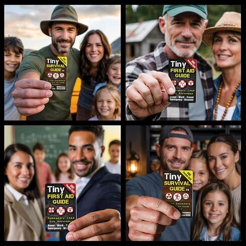 Tiny Survival Guide – Micro EDC Emergency Preparedness Pocket Handbook for Camping, Hiking, Bushcraft, SAS & First Aid – Fits Wallet, Bug Out Bag or Glove Box in Saudi Arabia