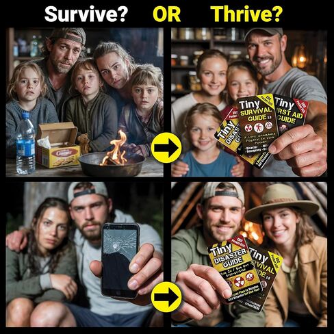Tiny Survival Guide – Micro EDC Emergency Preparedness Pocket Handbook for Camping, Hiking, Bushcraft, SAS & First Aid – Fits Wallet, Bug Out Bag or Glove Box in Saudi Arabia