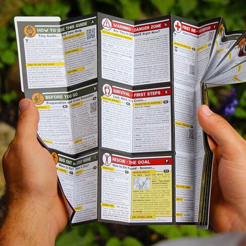 Tiny Survival Guide – Micro EDC Emergency Preparedness Pocket Handbook for Camping, Hiking, Bushcraft, SAS & First Aid – Fits Wallet, Bug Out Bag or Glove Box in Saudi Arabia