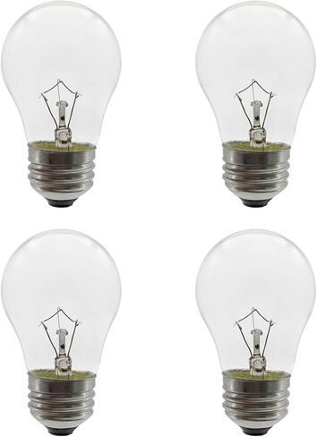 Oven Light Bulb 40 Watt Appliance Light Bulb, High Temperature 300 Degree Resistant Appliance Bulb for Oven, Stove, Refrigerator, Microwave E26 Medium Base, A15 (2-Pack) in Kuwait