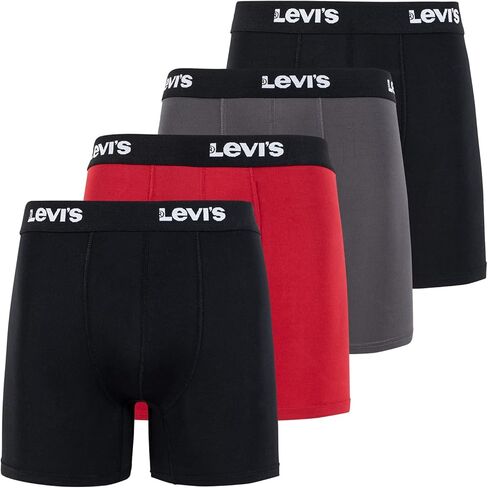 Levi's Mens Boxer Briefs Breathable Stretch Underwear 4 Pack in Saudi Arabia