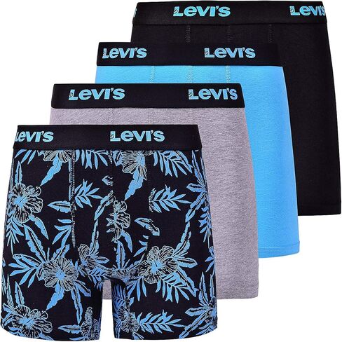 ملابس داخلية بوكسر رجالي من Levi's قابلة للتنفس ومطاطة، 4 قطع in Kuwait