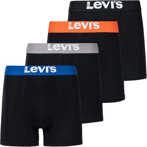 Levi's Mens Boxer Briefs Breathable Stretch Underwear 4 Pack in Saudi Arabia