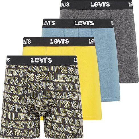 Levi's Mens Boxer Briefs Breathable Stretch Underwear 4 Pack in Saudi Arabia
