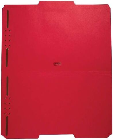 Staples 831057 Reinforced Fastener Folder Legal Size Manila 50/Box in Saudi Arabia