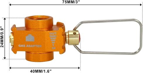 RULLINE Backpacking Fuel Transfer Device Gas Canister Refill Adapter, Portable Outdoor Gas Saver, Camping Canister Vent Valve in Saudi Arabia