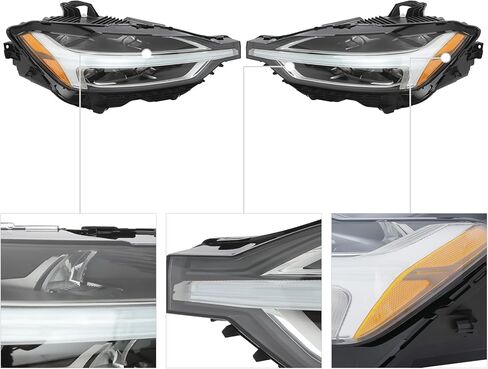 Eapmic For 2018-2022Volvo XC60 LED Headlights Assembly, Passenger and Driver Side Headlamps, 22/23-Pin Connectors Only, OE 31689323 &31689322 in Saudi Arabia