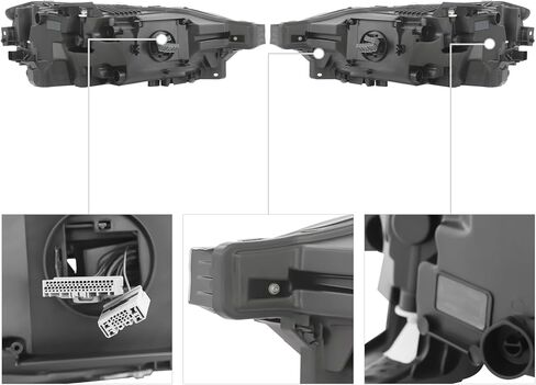 Eapmic For 2018-2022Volvo XC60 LED Headlights Assembly, Passenger and Driver Side Headlamps, 22/23-Pin Connectors Only, OE 31689323 &31689322 in Saudi Arabia
