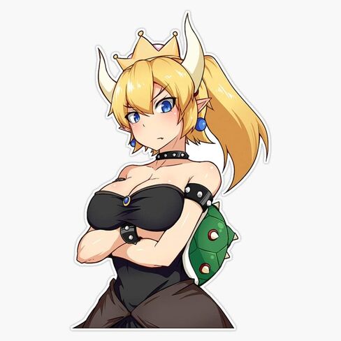 Bowsette Sticker Vinyl Bumper Sticker Decal Waterproof 5" in Saudi Arabia