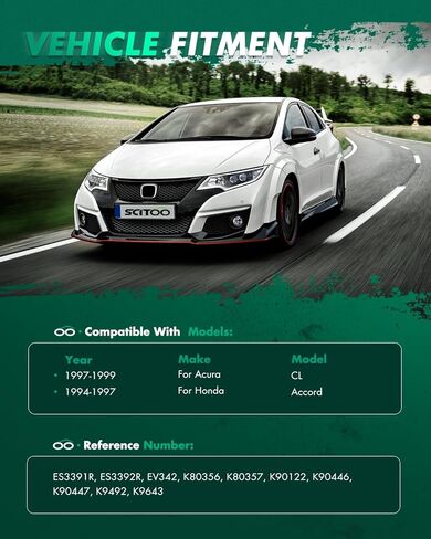 SCITOO 14 قطعة طقم تعليق لـ 1994-1997 لـ Accord 1997-1999 لـ Acura CL ث/أجزاء التعليق ذراع التحكم العلوي، وصلة كروية سفلية، قضيب ربط، نهاية قضيب in Saudi Arabia