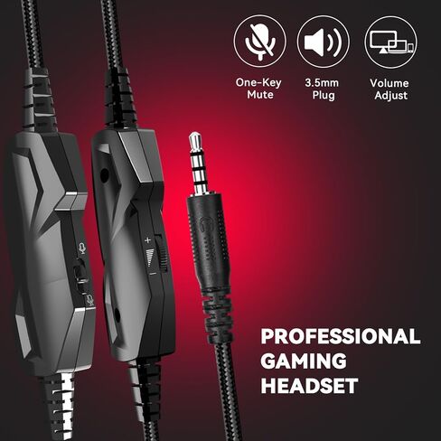 سماعة ألعاب A36 مع ميكروفون للكمبيوتر الشخصي، وXbox One Series X/s، وPs4، وPs5، وSwitch، وسماعات رأس ستيريو سلكية بخاصية إلغاء الضوضاء فوق الأذن مع ميكروفون للكمبيوتر والكمبيوتر المحمول وMac وNintendo وGamer (أزرق) in Kuwait