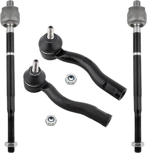 BOXI 4pcs Front Inner and Outer Tie Rod End Link Replacement for Nissan Sentrar 2007 2008 2009 2010 2011 2012 | EV800820 ES800575 ES800574 in Saudi Arabia
