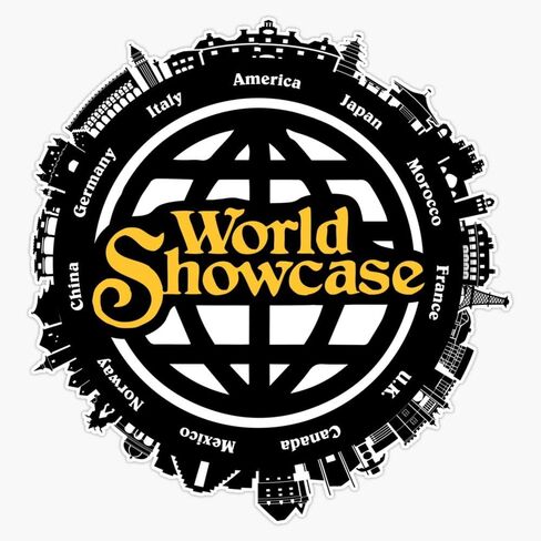 Magnet Epcot World Showcase Magnet Vinyl Decal Sticker 5" in Saudi Arabia