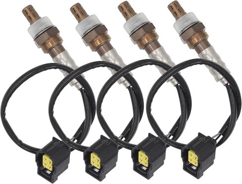 Set of 4 O2 Oxygen Sensor Upstream Downstream Compatible with Chrysler 300 05-12; Aspen 07-09 & Dodge Avenger 08-10 & Commander 06-10 & Ram 1500 11-14 & More Replace# 56028994AA in Saudi Arabia