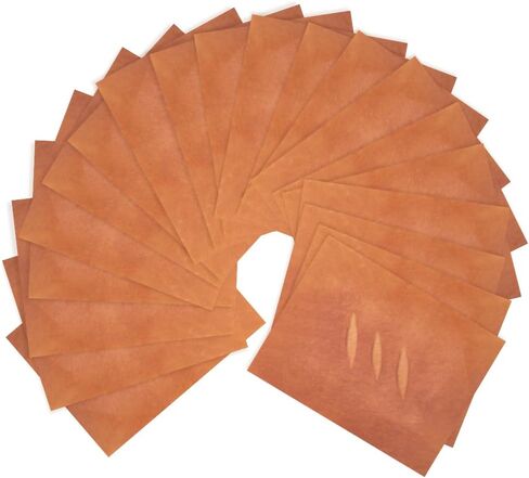 WEBEEDY 20 Pcs Bread Wrapping Paper Brown Bread Shape Gift Wrapping Paper, Kraft Craft Papers for Baguette Toast Food Birthday Christmas Party Kitchen Supplies, 11.22x8.27 inch in Saudi Arabia