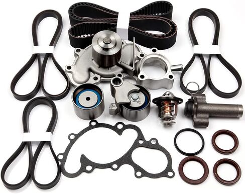 3.4L Engine Timing Belt Kits with Water Bump Fit for 1995-1998 for Toyota for T100 2000-2004 for Tundra 1996-2002 for 4Runner 1995-2004 for Tacoma Replace TBK271 WP2034 in Saudi Arabia