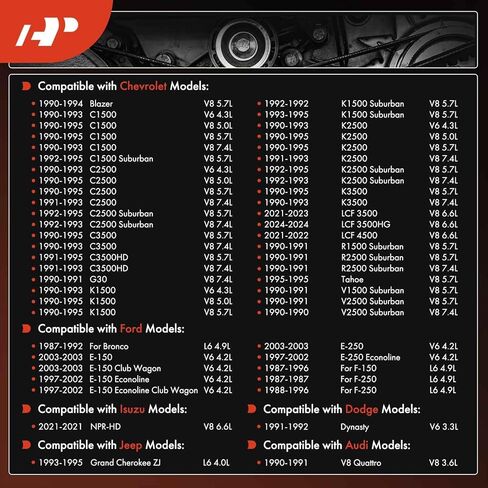 A-Premium Belt Replacement for Mercedes-Benz CL55 S55 SL55 2003-2006 Gmc Ford, 2.5L 3.0L 4.9L 5.0L 5.5L 5.7L 6.3L 7.4L in Saudi Arabia