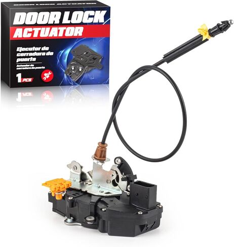 ENA Power Door Lock Latch Actuator with Cable Front Left Driver Side Compatible with Chevy Avalanche GMC Sierra Yukon Cadillac Escalade ESV 2010-2014 Replacement for 931920 931-920 22785469 22785471 in Saudi Arabia