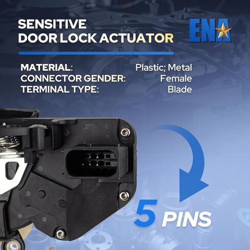 ENA Power Door Lock Latch Actuator with Cable Front Left Driver Side Compatible with Chevy Avalanche GMC Sierra Yukon Cadillac Escalade ESV 2010-2014 Replacement for 931920 931-920 22785469 22785471 in Saudi Arabia