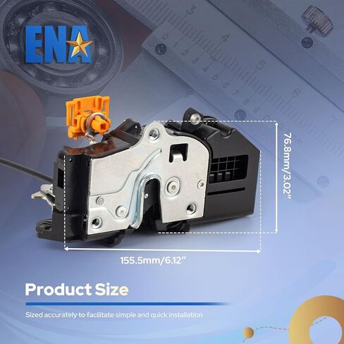 ENA Power Door Lock Latch Actuator with Cable Front Left Driver Side Compatible with Chevy Avalanche GMC Sierra Yukon Cadillac Escalade ESV 2010-2014 Replacement for 931920 931-920 22785469 22785471 in Saudi Arabia