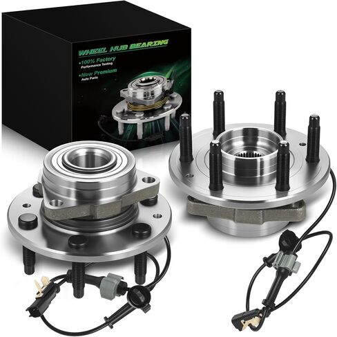 Set of 2 Front Wheel Bearing & Hub Assembly with ABS & 6-Lug Fit for:-Chevy for:-GMC Silverado Sierra 1500 2014-2018, Suburban Yukon Tahoe 2015-2020 for:-Cadillac Escalade ESV XTS OE# 515160 in Saudi Arabia